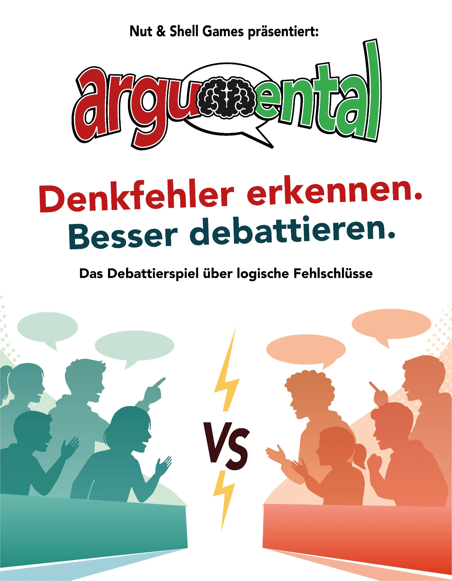 ArguMental Spielschachtel: Das Debattierspiel über logische Fehlschlüsse